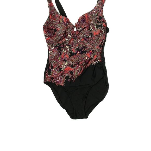 Miraclesuit NWT Women's Kashmir Enchant Underwire Bra One-Piece Swimsuit Size 10 - Picture 3 of 12